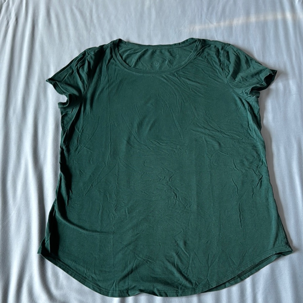 Lululemon Athletica Green Relaxed Short Sleeve T-Shirt